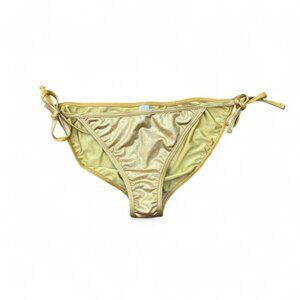 ♡︎ gold metallic string bikini bottoms ♡︎